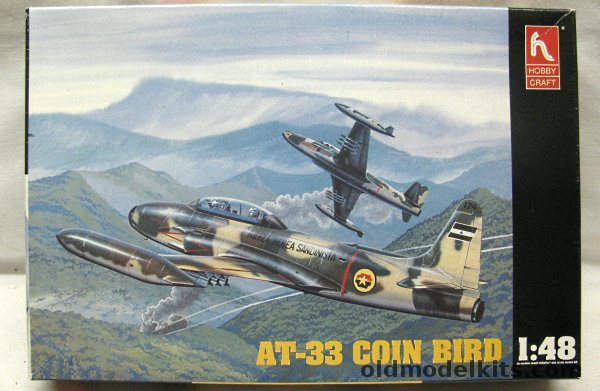 Hobby Craft 1/48 Lockheed AT-33 Coin Bird Shooting Star - Nicaragua (Sandanista) / Ecuador / Republic of Korea / Uruguay, HC1547 plastic model kit